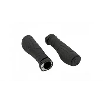 Author Rankenos AGR Ergo R20-E GripLock Ergonomic Bicycle Grips, 135 mm, Black