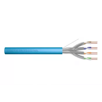 DIGITUS Cat.6A U/FTP Installation Cable B2ca LSOH 500m Blue