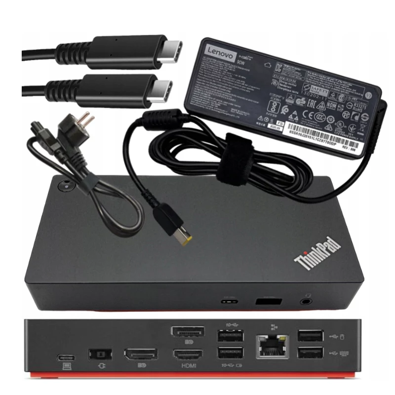 Lenovo Renewed ThinkPad Universal USB-C Dock 40AY 90W Used incl. PSU