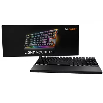 BE QUIET! Keyboard Light Mount TKL Silent Tactile Mechanical Keyboard – 75% US ANSI, Gateron Brown, Bluetooth & USB-C, QMK/VIA