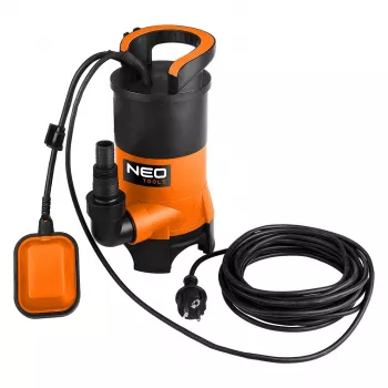 NEO TOOLS 04-745 Submersible Dirty Water Pump 400W, 8000 l/h, 5 m Head, Float Switch, 10 m Cable