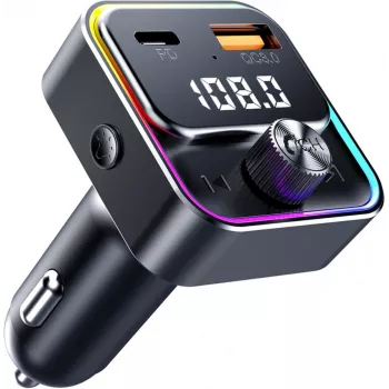 SENCOR SWM 3000 Bluetooth FM Transmitter with USB-A QC3.0, USB-C PD 3.0, MP3 Playback, Hands-Free Calling, Siri & Google Assistant
