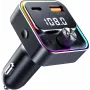SENCOR SWM 3000 Bluetooth FM Transmitter with USB-A QC3.0, USB-C PD 3.0, MP3 Playback, Hands-Free Calling, Siri & Google Assistant