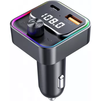 SENCOR SWM 3000 Bluetooth FM Transmitter with USB-A QC3.0, USB-C PD 3.0, MP3 Playback, Hands-Free Calling, Siri & Google Assistant