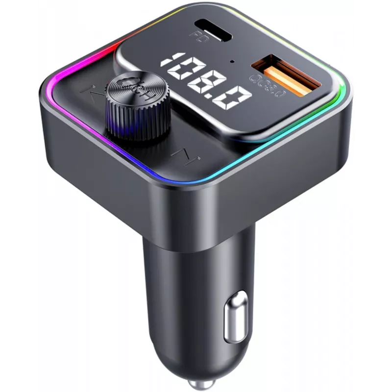 SENCOR SWM 3000 Bluetooth FM Transmitter with USB-A QC3.0, USB-C PD 3.0, MP3 Playback, Hands-Free Calling, Siri & Google Assistant