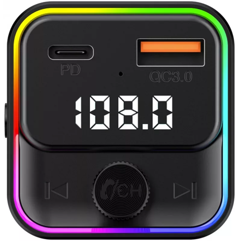SENCOR SWM 3000 Bluetooth FM Transmitter with USB-A QC3.0, USB-C PD 3.0, MP3 Playback, Hands-Free Calling, Siri & Google Assistant