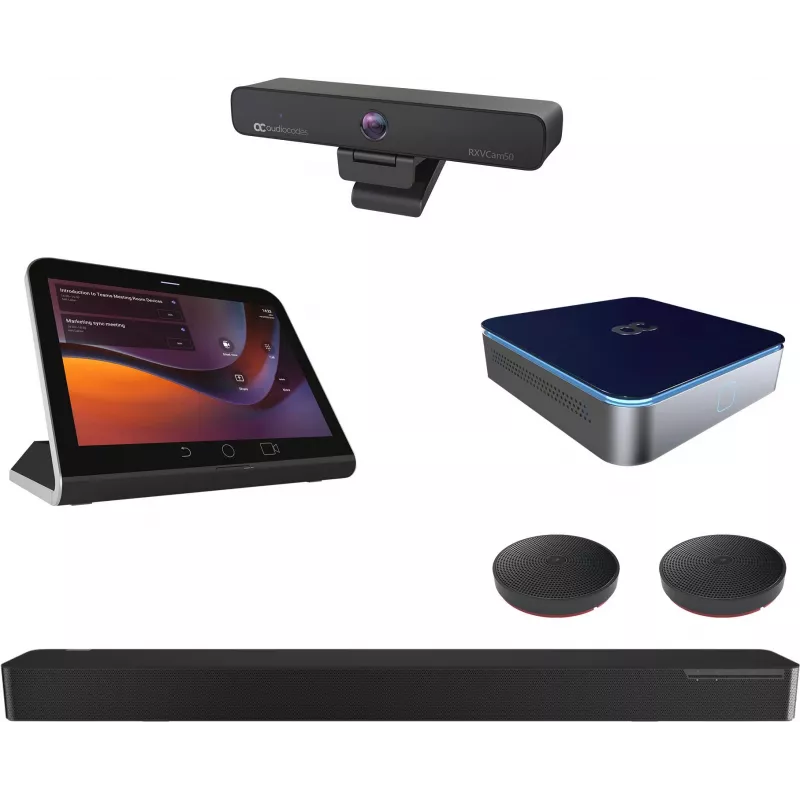 AudioCodes RXV200 for Microsoft Teams room mid size to large meeting room Bundle