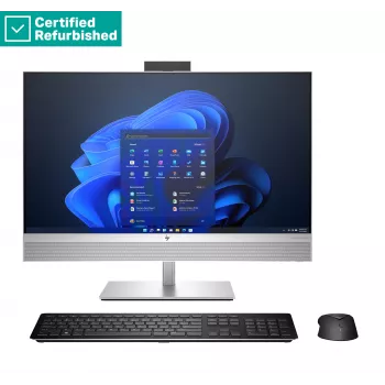 RENEW SILVER HP Elite 870 G9 AIO All-In-One 27 - i9-14900, 64GB, 2TB SSD, 27 QHD Non-Touch AG, Height Adjustable, USB Mouse, Win 11 Pro, 1 years