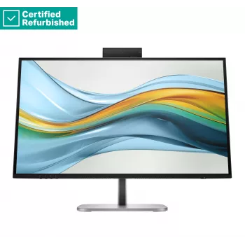 RENEW GOLD HP 527pm Series 5 Pro QHD Conferencing Monitor - 27 2560x1440 QHD 350-nit 100Hz AG, IPS, USB-C(100W/15W)/HDMI/DP Daisy-Chain, 3x USB-A, speakers, webcam, RJ-45 LAN, height adjust/tilt/swivel/pivot, 1 years (replaces E27m)