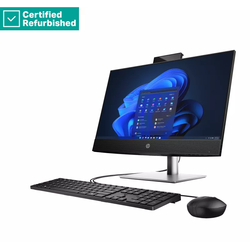 RENEW SILVER HP Pro 440 G9 AIO All-In-One - i5-13500T, 16GB, 512GB SSD, 23.8 FHD Non-Touch AG, Height Adjustable, USB Mouse, Win 11 Pro, 1 years (936S1EAR#ABF)