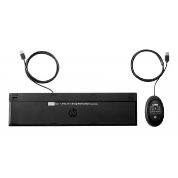 HP 320MK USB Wired Mouse Keyboard Combo, spill resistant – Black - EST