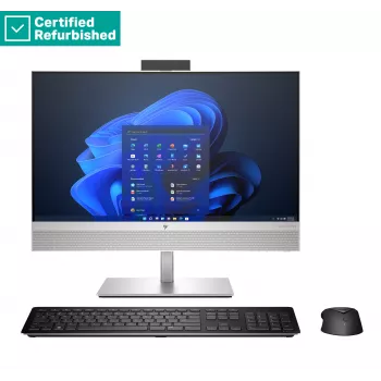 RENEW SILVER HP Elite 840 G9 AIO All-In-One 24 - i5-14500, 16GB, 512GB SSD, 23.8 FHD Non-Touch AG, Height Adjustable, USB Mouse, Win 11 Pro, 1 years