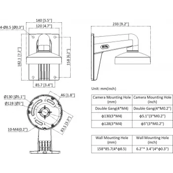 Hikvision DS-2200ZJ-WA-140 Wandhalterung