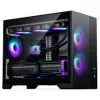 PHANTEKS XT M3 PC-Gehäuse, Mini-Gehäuse + D30 PWM Regular Airflow D-RGB Lüfter, 3er Pack, schwarz
