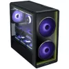 Lian Li LANCOOL 217 INF PC-Gehäuse Bundle + HydroShift II LCD-S 360TL AIO + 3x UNI FAN SL-INF 120 Reverse Blade Lüfter - schwarz