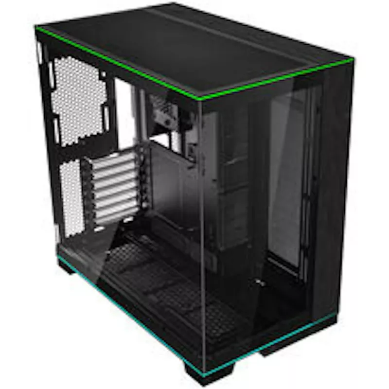 Lian Li O11D EVO RGB PC-Gehäuse Bundle + HydroShift II LCD-S 360TL AiO + 6x UNI FAN SL-INF 120 Reverse Blade Lüfter + UNI HUB SL-INF - schwarz