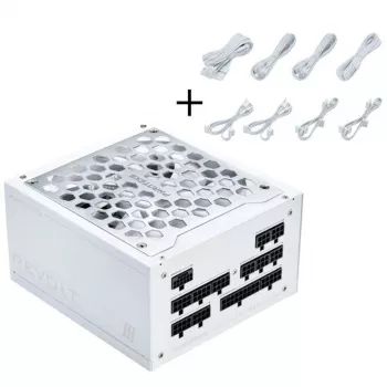 Phanteks Revolt 1200W Platinum Bundle, Netzteil mit Cable Kit - weiß