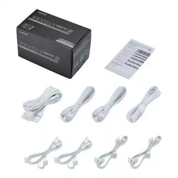 Phanteks Revolt 1200W Platinum Bundle, Netzteil mit Cable Kit - weiß