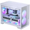 Phanteks XT M3 PC-Gehäuse, Mini-Gehäuse + D30 PWM Regular Airflow D-RGB Lüfter, 3er Pack, weiß