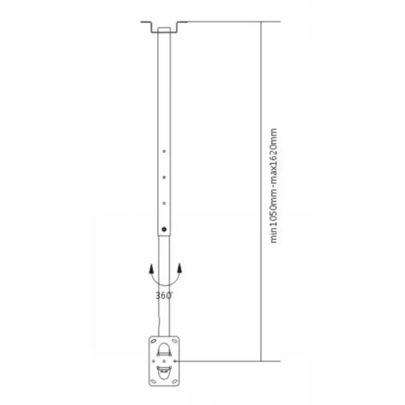 LH-GROUP CEILING ARM MOUNT 23-70