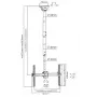 LH-GROUP CEILING MOUNT WITH 2,5-3M PIPE