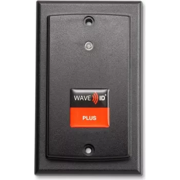 RF IDeas WAVE ID Plus SDK w/iCLASS SE & Seos Surface Mount Black USB Reader