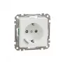 SCHNEIDER ELECTRIC SOCKET 1-PIECE EXXACT 1S/16A/IP20 FLUSH ZB WH