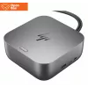 HP Thunderbolt 4 Ultra Dock - OPENBOX - G6 280W w/Combo Cable - 5x USB-A, 2x USB-C, 1x USB-C Thunderbolt 4, 2x DisplayPort, 1x HDMI, 1x RJ-45, Meteor Silver, 3 years