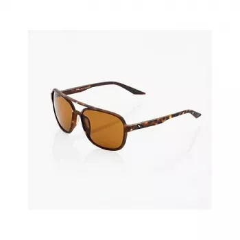 100% Kasia Sunglasses - Peakpolar Lens Soft Tact Havana