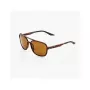 100% Kasia Sunglasses - Peakpolar Lens Soft Tact Havana