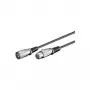 Microconnect XLRMF2 audio cable 2 m XLR (3-pin) Black