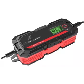 12V 6A 8-Step Fully Automatic Battery Charger for Lead-Acid Batteries (WET, MF, Ca/Ca, AGM, GEL) – 150Ah Maintenance, IP65, Desulphation & Recondition Modes