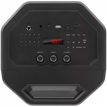 2.0 Portable Speaker SVEN PS-670, Black, Power Output 2x32.5W (RMS), TWS, Bluetooth, FM, USB, microSD, LED Display, Remote Control, Lithium Battery