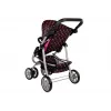 2-in-1 Stroller with Bag Carrycot Black-Pink 7706 Lean Toys