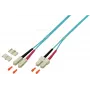 EFB Elektronik O0318.1 Duplex SC-SC OM4 Fibre Patch Cable, 1 m, Violet