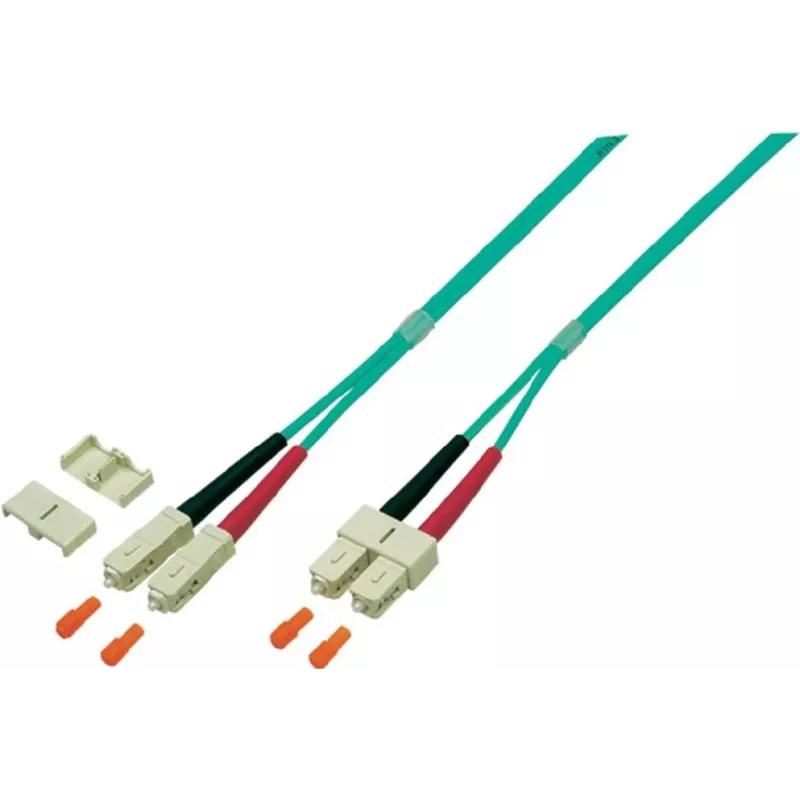 EFB Elektronik O0318.7,5 Duplex SC-SC OM4 Fibre Patch Cable, 7.5 m, Violet
