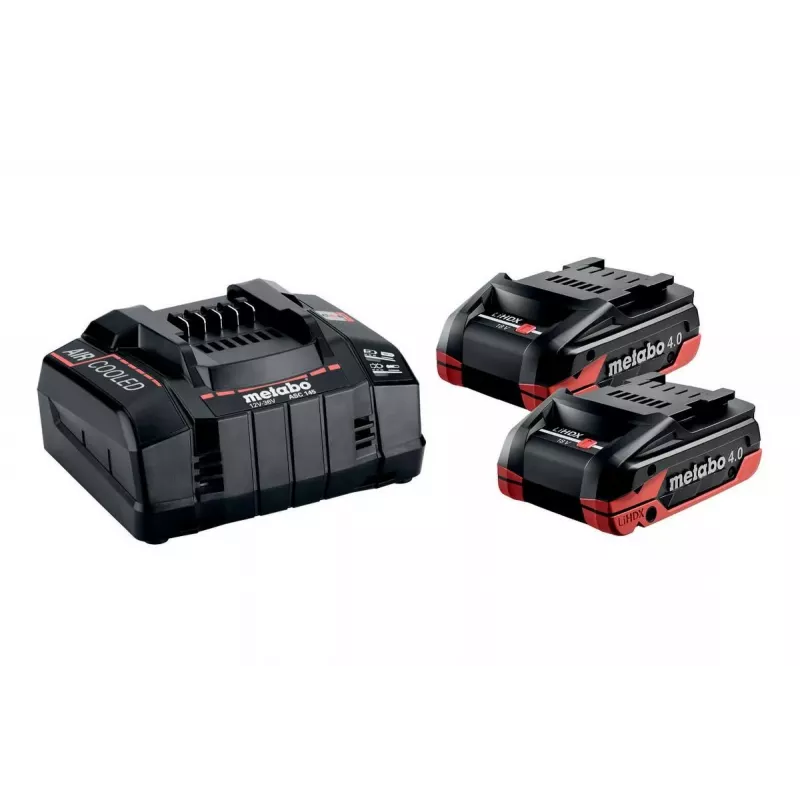 METABO 18V 4.0Ah LiHD Xtreme Battery 2pcs + ASC 290 Charger