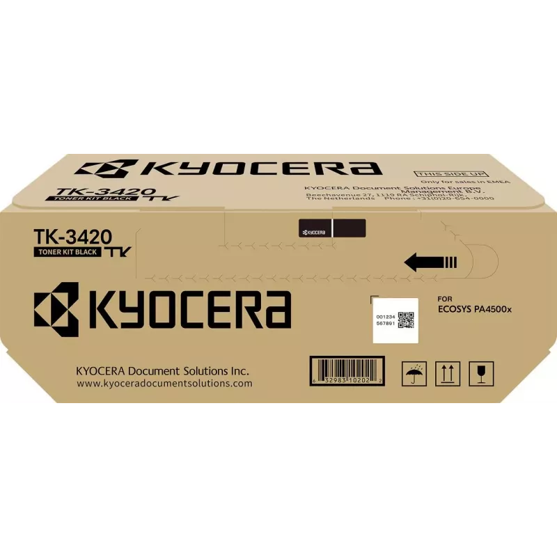Kyocera Original TK-3420 Black Toner Cartridge 15000 Pages