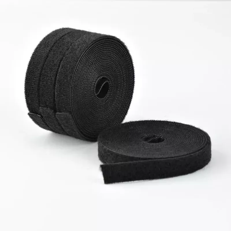 StarTech.com Hook and Loop Fastener Roll - 4.6 m - Black (Pack of 4)