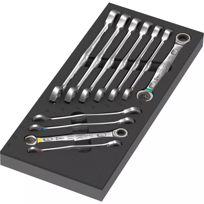 Wera Joker Combination Ratcheting Wrench Set 11-Piece 8-19 mm