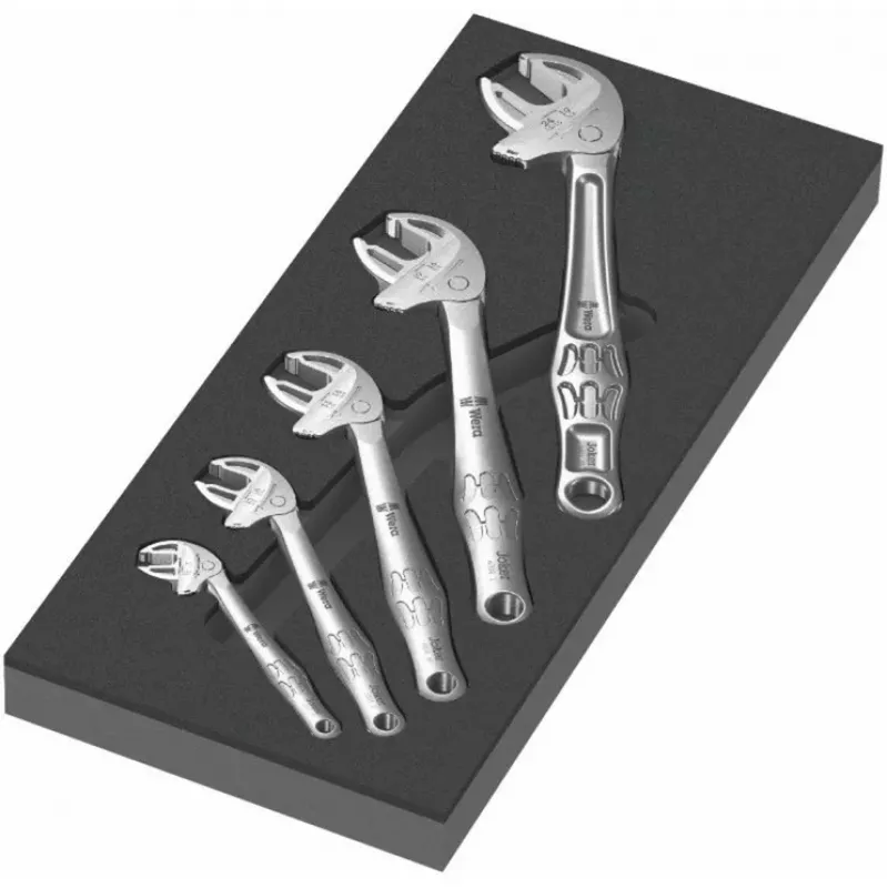 Wera Joker 05150122001 Self-Setting Open-End Wrench Set 5-Piece 7-24 mm