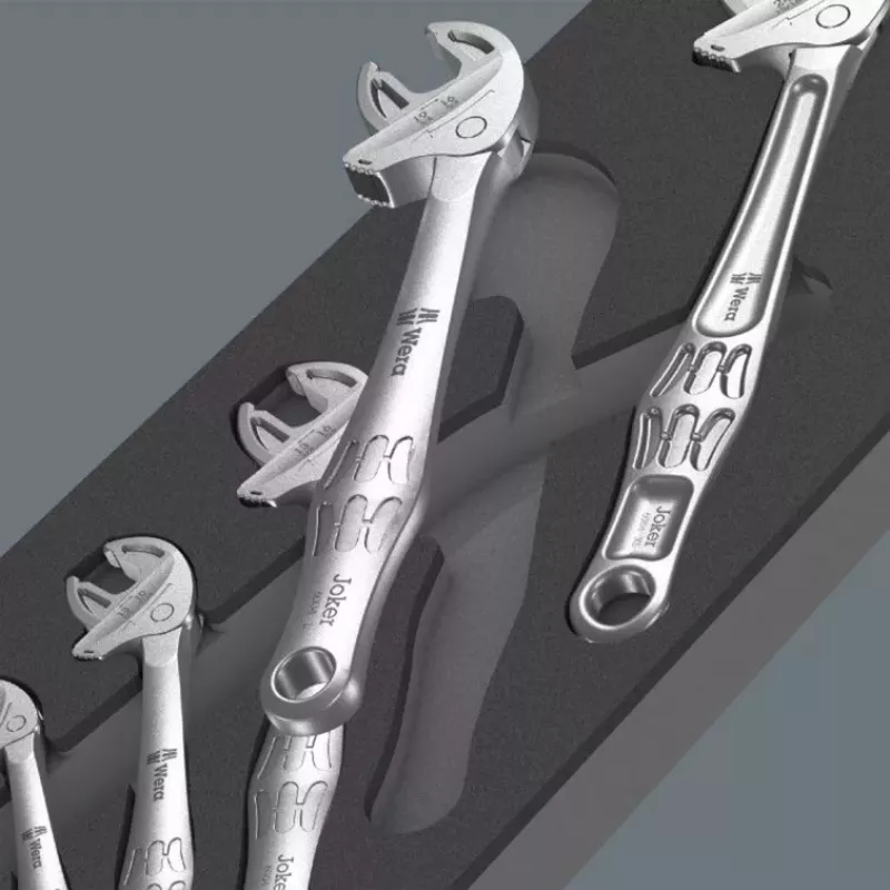 Wera Joker 05150122001 Self-Setting Open-End Wrench Set 5-Piece 7-24 mm
