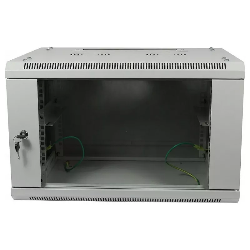 ALLNET 19 inch Wall Mount Enclosure 9U 1-Part Depth 450mm Light Grey Flat Pack SMA Series