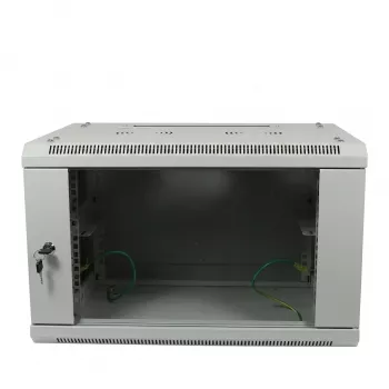 ALLNET 19 inch Wall Mount Enclosure 6U 600x600mm Light Grey Flat Pack SMA Series
