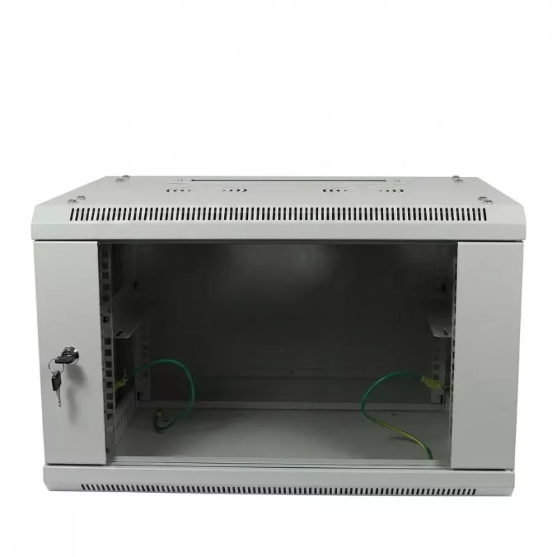 ALLNET 19 inch Wall Mount Enclosure 6U 600x600mm Light Grey Flat Pack SMA Series