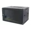 ALLNET 19 inch Wall-Mount Enclosure 12U 1-Piece Depth 450mm Black Disassembled Flat Pack SMA Series