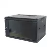 ALLNET SMA-Series 19 inch Wall-Mount Enclosure 9U 1-Part 600mm Depth Black Flat Pack