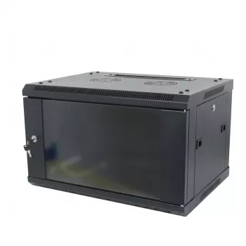 ALLNET SMA-Series 19 inch Wall-Mount Enclosure 9U 1-Part 600mm Depth Black Flat Pack