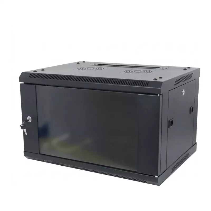 ALLNET SMA-Series 19 inch Wall-Mount Enclosure 9U 1-Part 600mm Depth Black Flat Pack