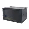 ALLNET 19 inch Wall Mount Enclosure 15U 1-Piece 600mm Depth Black Flat Pack SMA Series